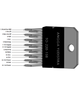 Amplificador de audio TDA7294HS AB 100V 100W (multiwatt)