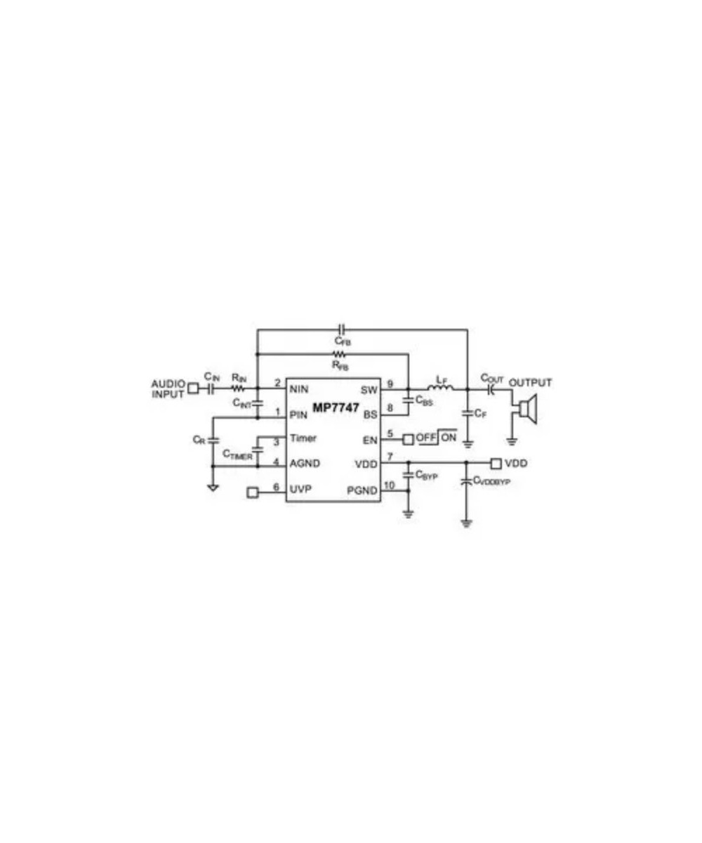 Amplificador de Audio MP7747DQLFP D 20W (SMD/SMT)