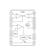 Regulador de voltaje PWM TL494IN (PDIP)