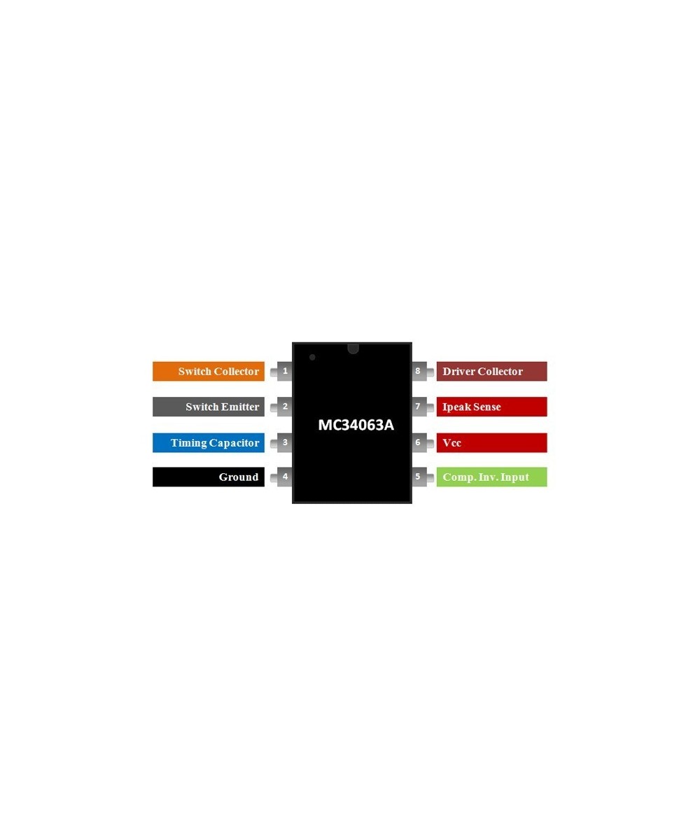 Regulador de Voltaje MC34063ECD-TR (SMD/SMT)