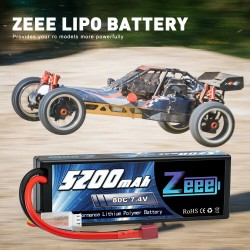 Batería tipo lipo Zeee 7.4V...