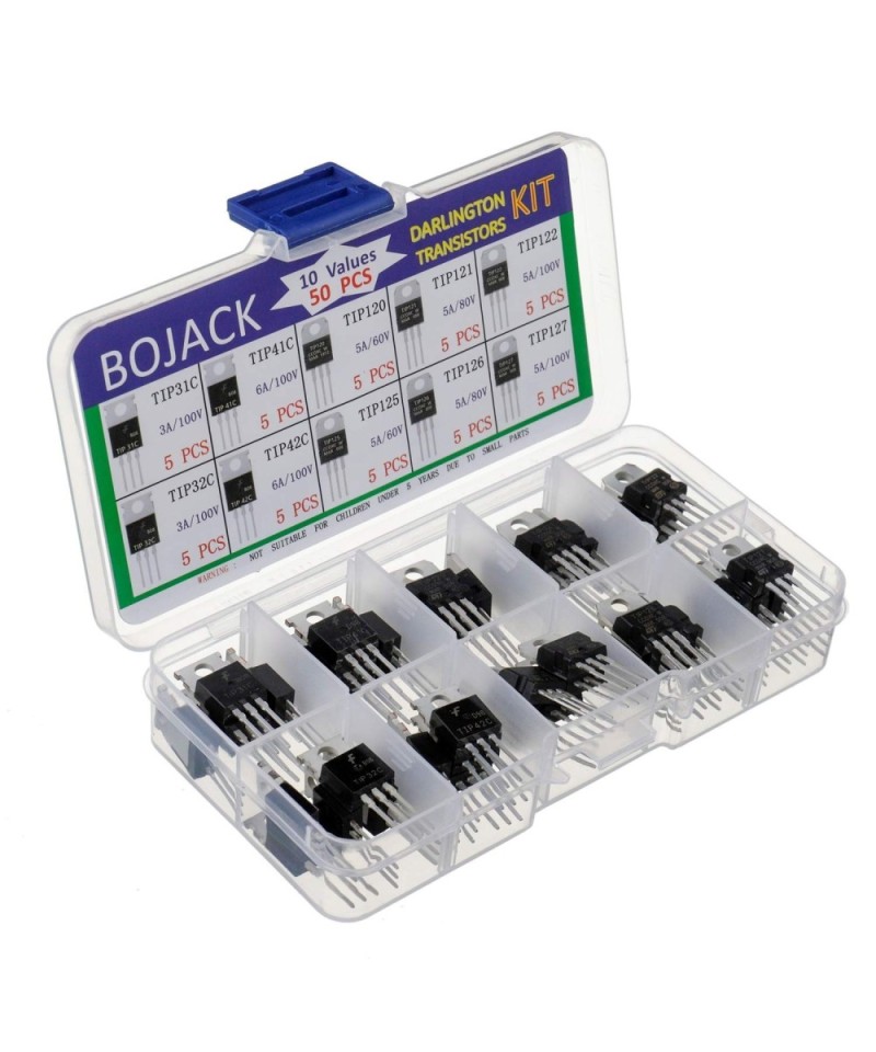 Transistores de Potencia Darlington TIP Kit 10 Valores (50U)
