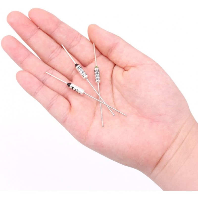 10 X TC240 - TC 240 Fusibile Termico 240gr 10A 250V (10 Pezzi) - By AGS Electronics Srl