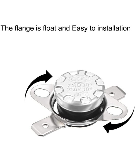 Termostato Plastico KSD301 NC 10A 40°C-185°C