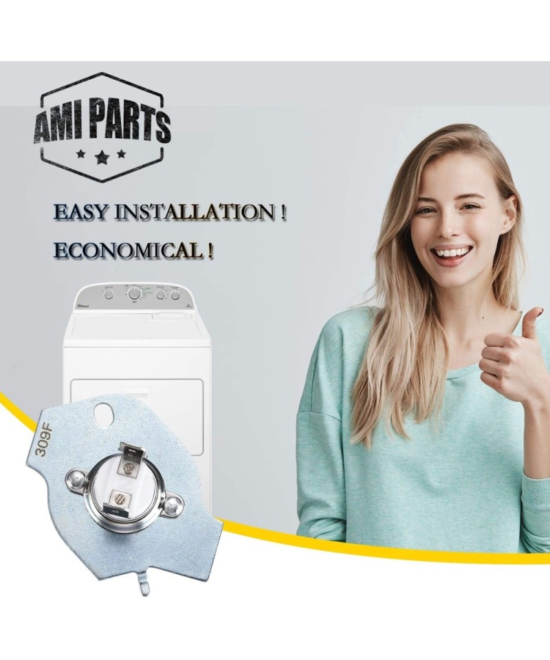 2 Termostati Fusibile Termico 3977393 Per Asciugatrice Whirlpool, Kenmore, Maytag