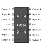 Amplificador Operacional LM324N (DIP)