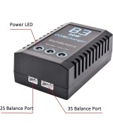 Cargador de bateria 2S, 3S 7.4V/11.1V B3 20W COMcharger