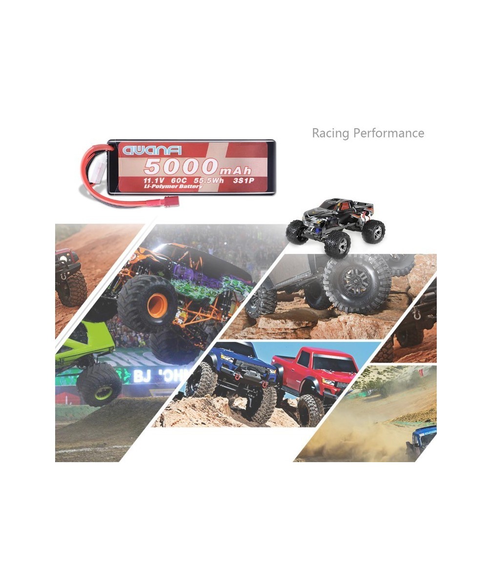 Batería tipo LiPo recargable 11.1V 60C 5000mAh 55.5Wh 3S1P AWANFI