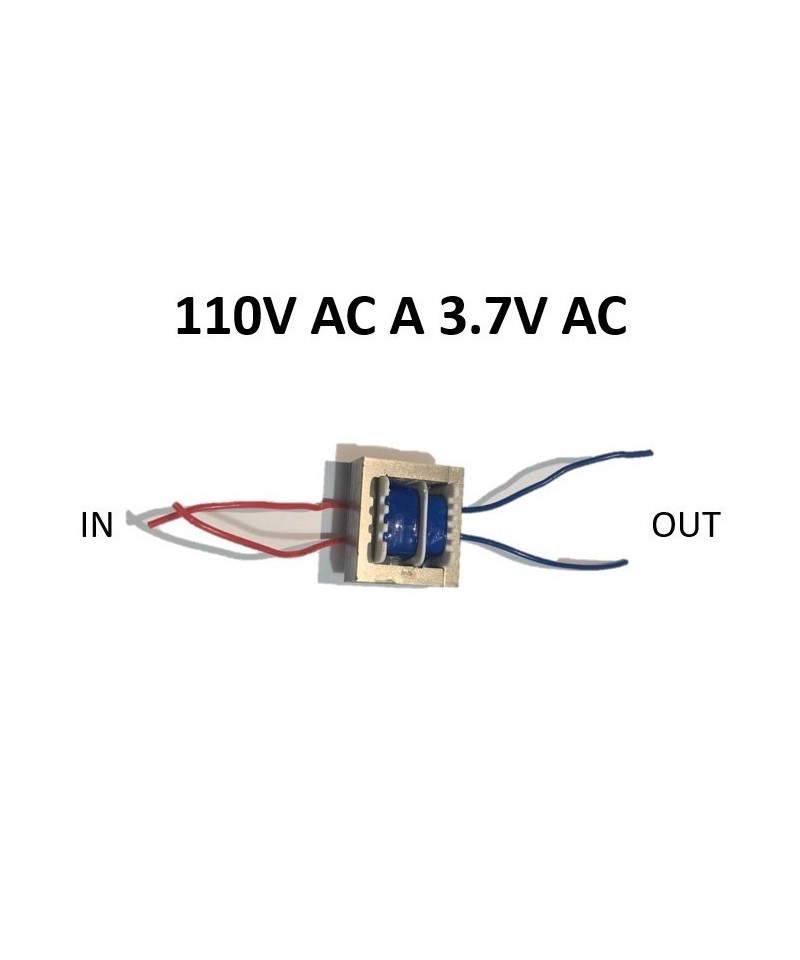 Transformador AC-AC 110V AC a 3.7V AC 0.5W