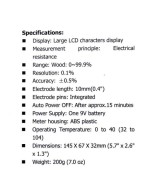 Medidor de humedad para madera