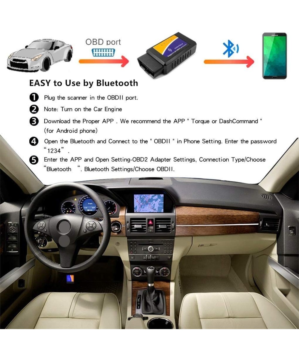 Escáner de diagnóstico OBD2 Bluetooth