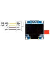 Pantalla Display OLED 0.96 Pulgadas I2C-SPI 128x64