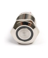 Interruptor Push Button con bloqueo 12mm con luz color verde / rojo