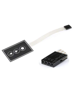 Teclado matricial con membrana 1x3 de 3 teclas