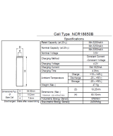 Bateria recargable Panasonic NCR18650GA 3.7V 3400mah 10A