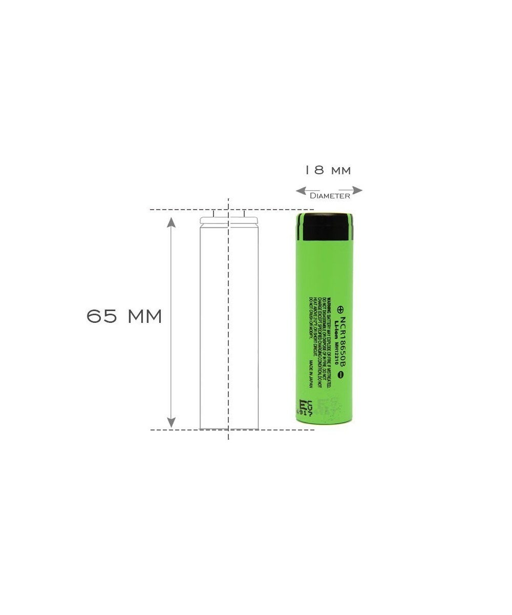 Bateria recargable Panasonic NCR18650GA 3.7V 3400mah 10A