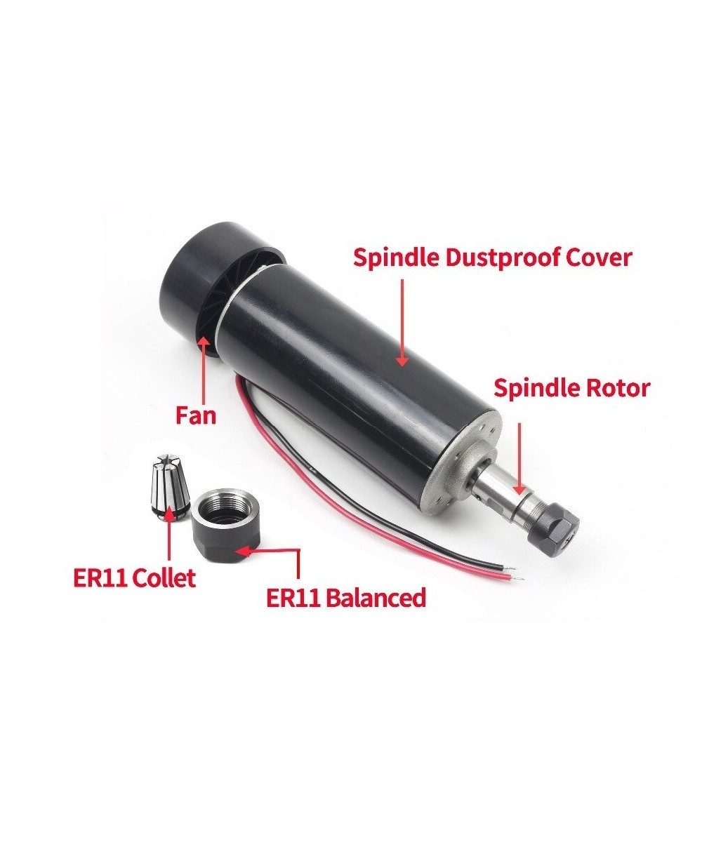 kit de Motor Spindle 500W 12000RPM con base y controlador