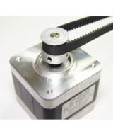 Kit de 2 Poleas dentadas con banda para motor Paso a Paso de 5mm, 6mm y 8mm