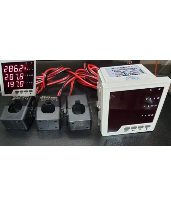 Monitor de Voltaje corriente y potencia trifasica DB194E-9D