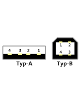 Puerto USB tipo B de 4 Pines