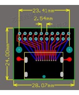 Puerto Display Port 20 pines en PCB