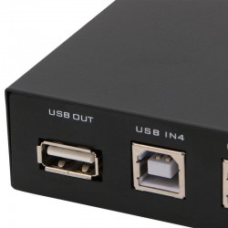 Switch USB de 4 puertos para impresoras