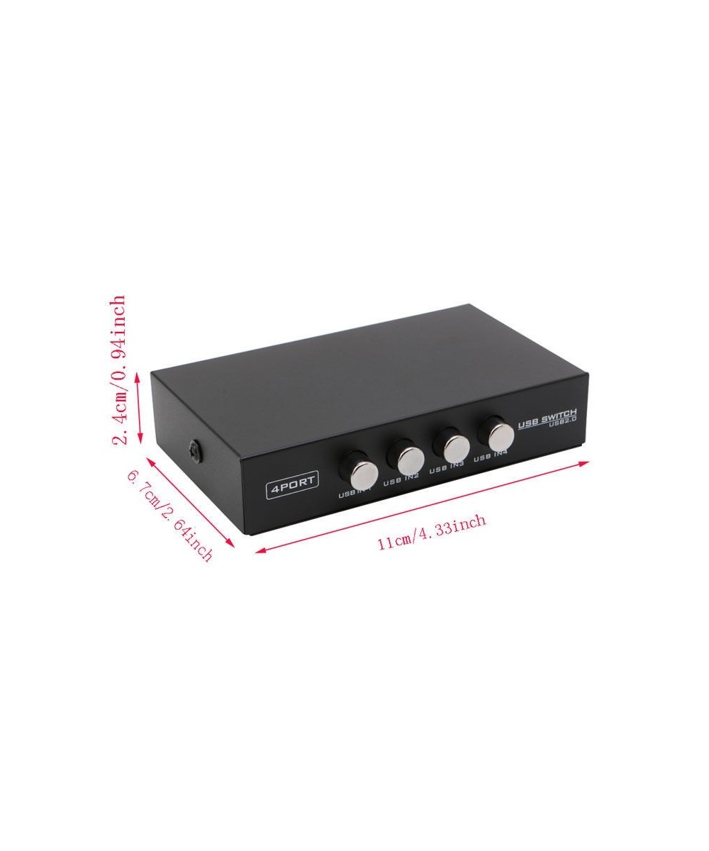 Switch USB de 4 puertos para impresoras