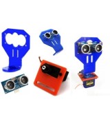 Sujetador para sensor ultrasonico y servomotor SG90
