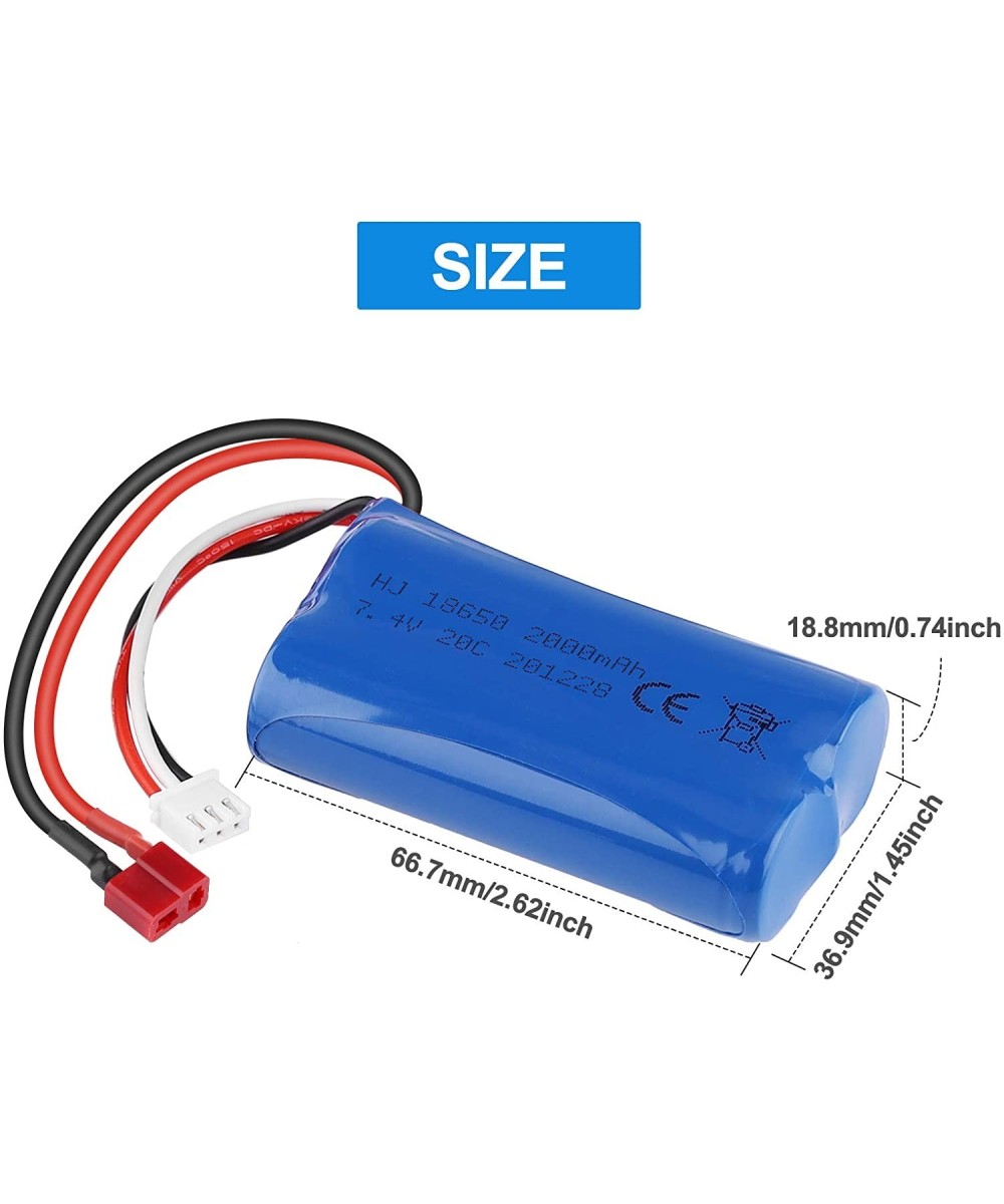 Bateria Recargable Li-Ion 18650 2S 7.4V 2000mAh con Cargador