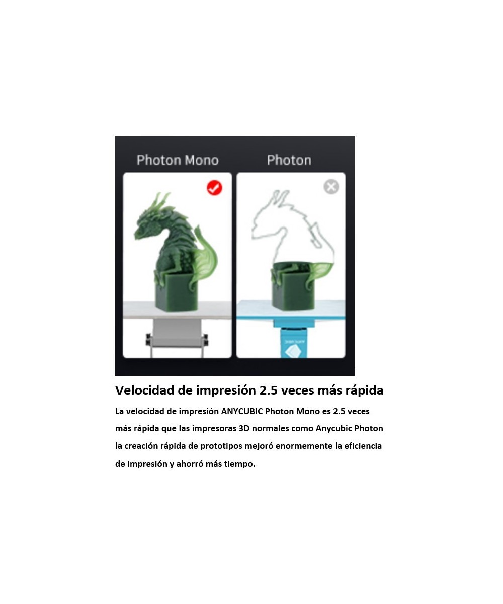 Impresora 3D de resina ANYCUBIC Photon Mono 4K + 1 resina