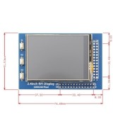 Pantalla Táctil para Raspberry Pi 2.4"