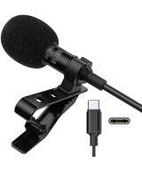 Mini Micrófono Lavalier para Celular Tipo USB-C