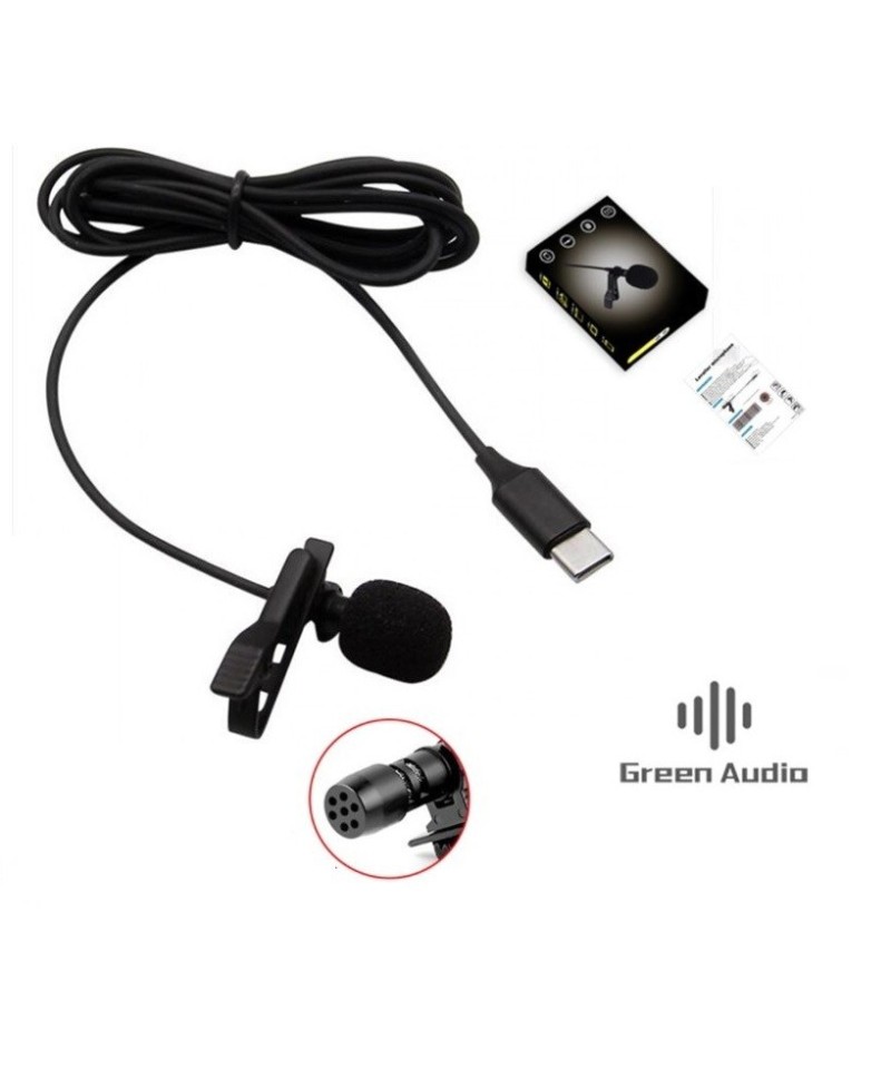 Mini Micrófono Lavalier para Celular Tipo USB-C