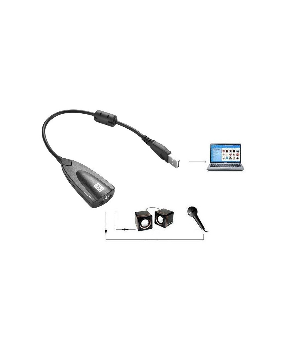 Separador de audio microfono y audifono USB 7.1 5Hv2