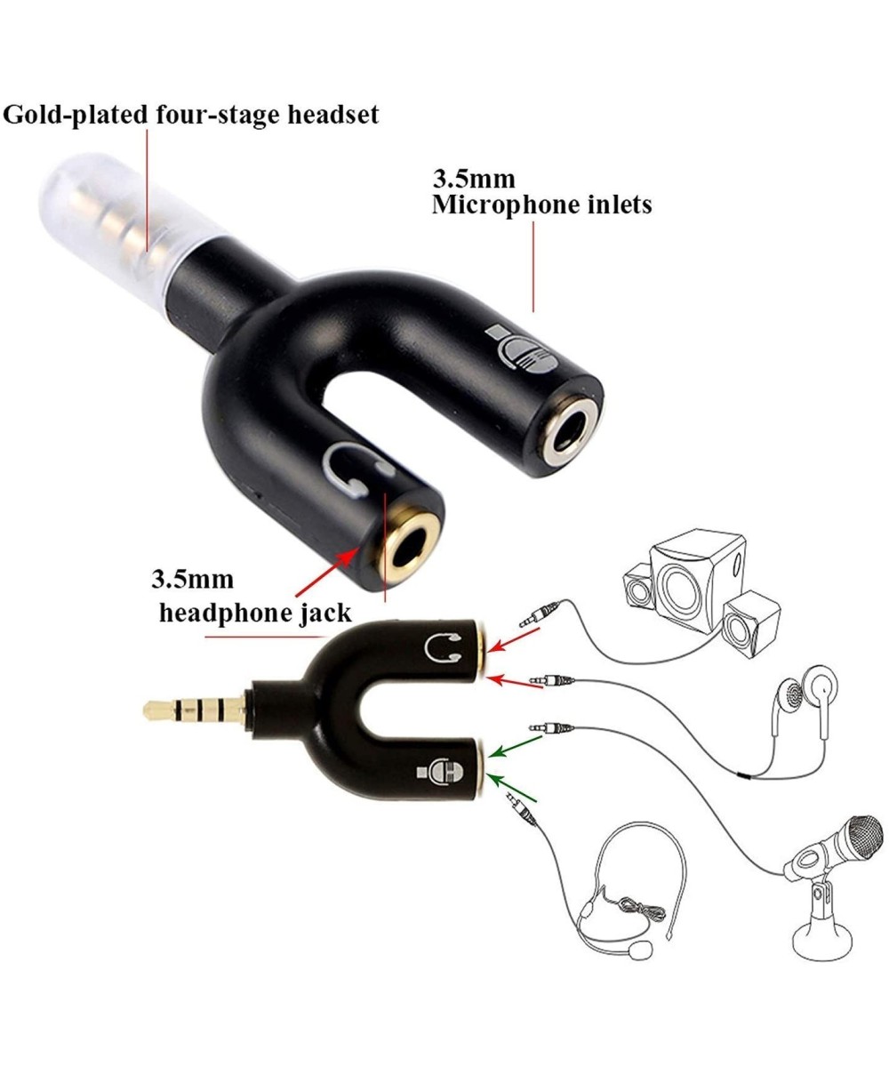 Separador de micrófono y audífono tipo U para celular
