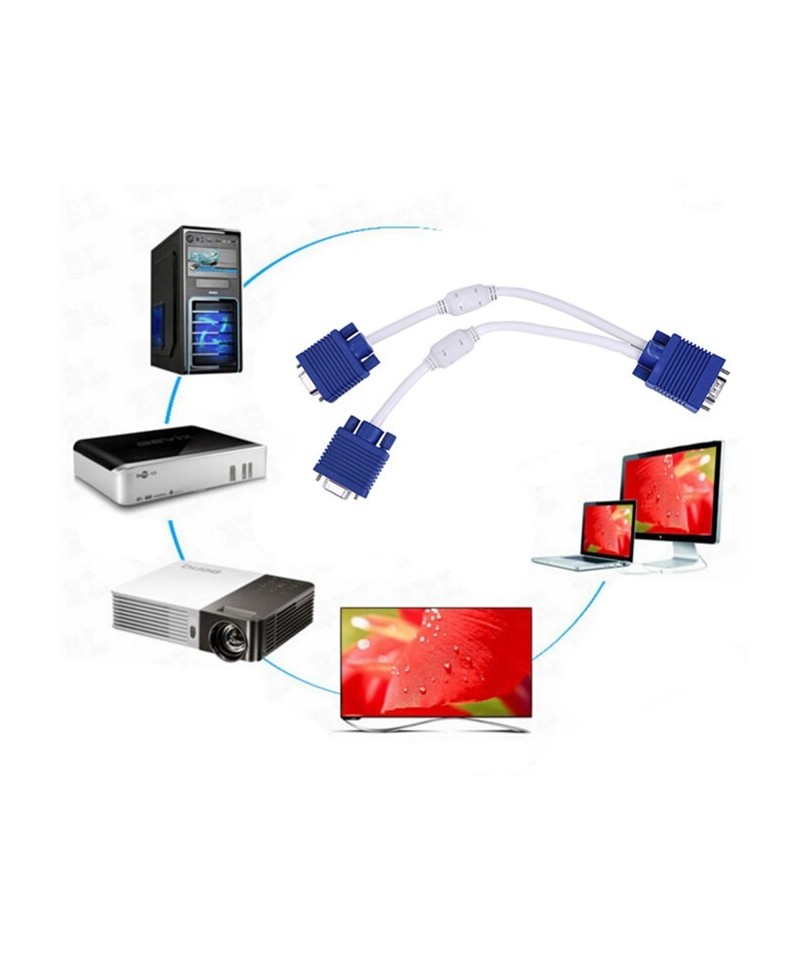 Separador de Video VGA de 1 a Entrada a 2 Salidas