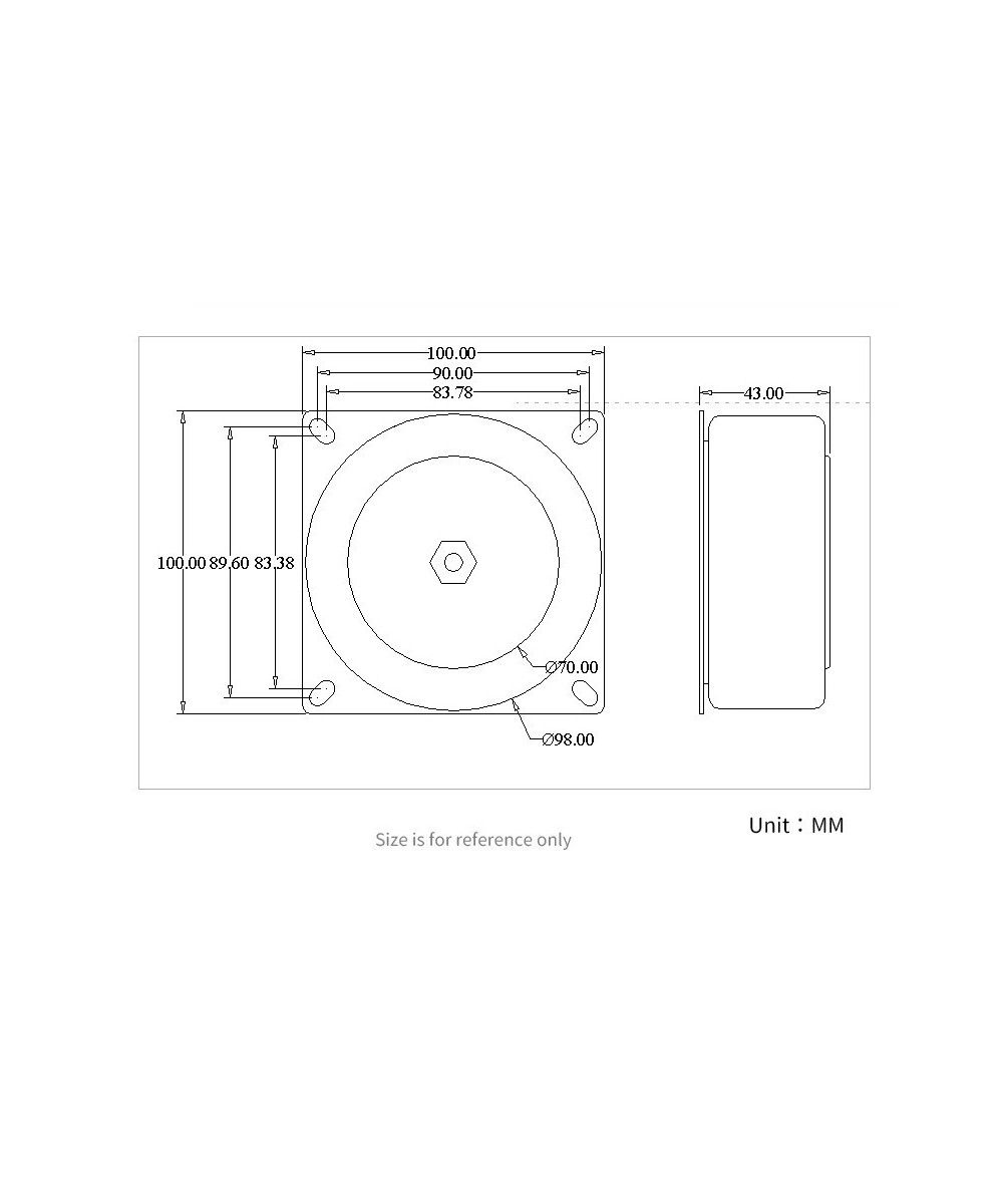 Transformador Toroidal UNISIAN 110V AC a 12-28V 200W