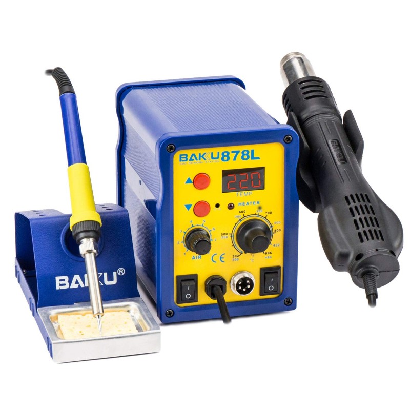 Estacion de Soldadura 2 en 1 BAKU BK-878L