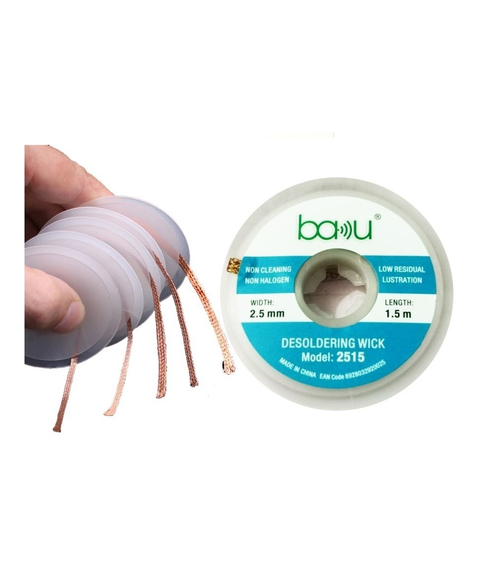 Malla para Desoldar BAKU 1.5/2.5mm