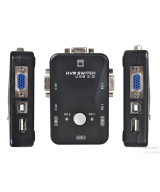 Conmutador de Teclado, Video y Mouse de 2 Puertos KVM Switch USB2.0