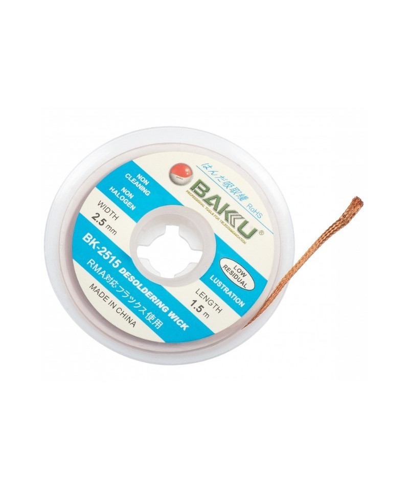 Malla para Desoldar BAKU 1.5/2.5mm