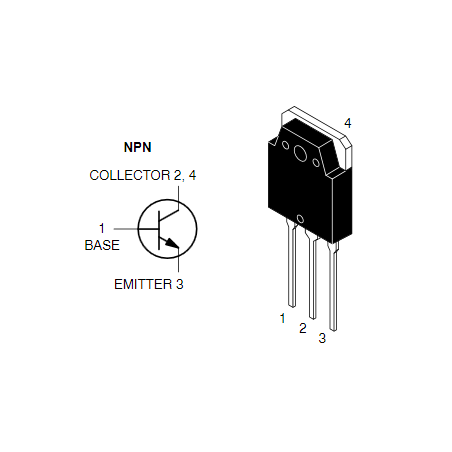 Transistor de Potencia NJW0281G NPN 250V 15A (TO-3P)