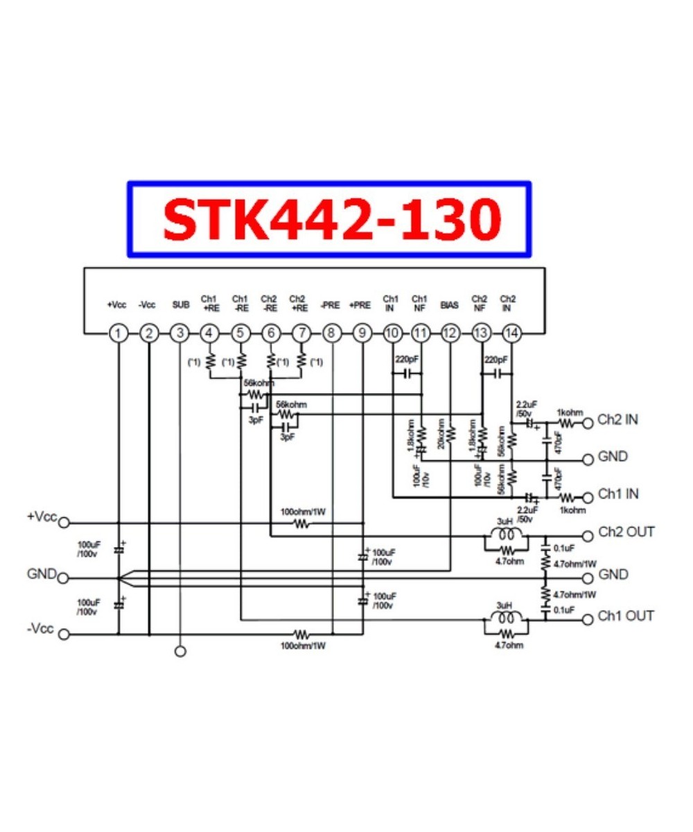 Amplificador de Audio STK442-130