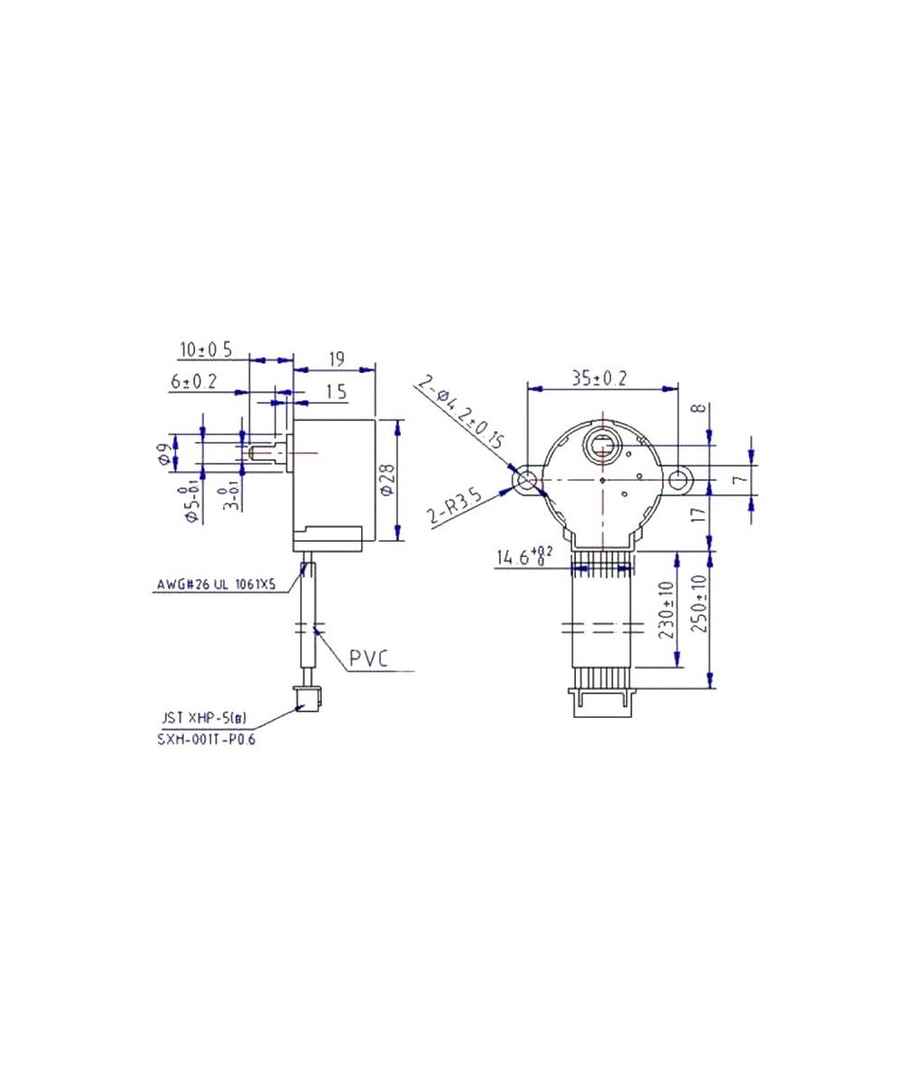 Motor paso a paso 5V DC con controlador
