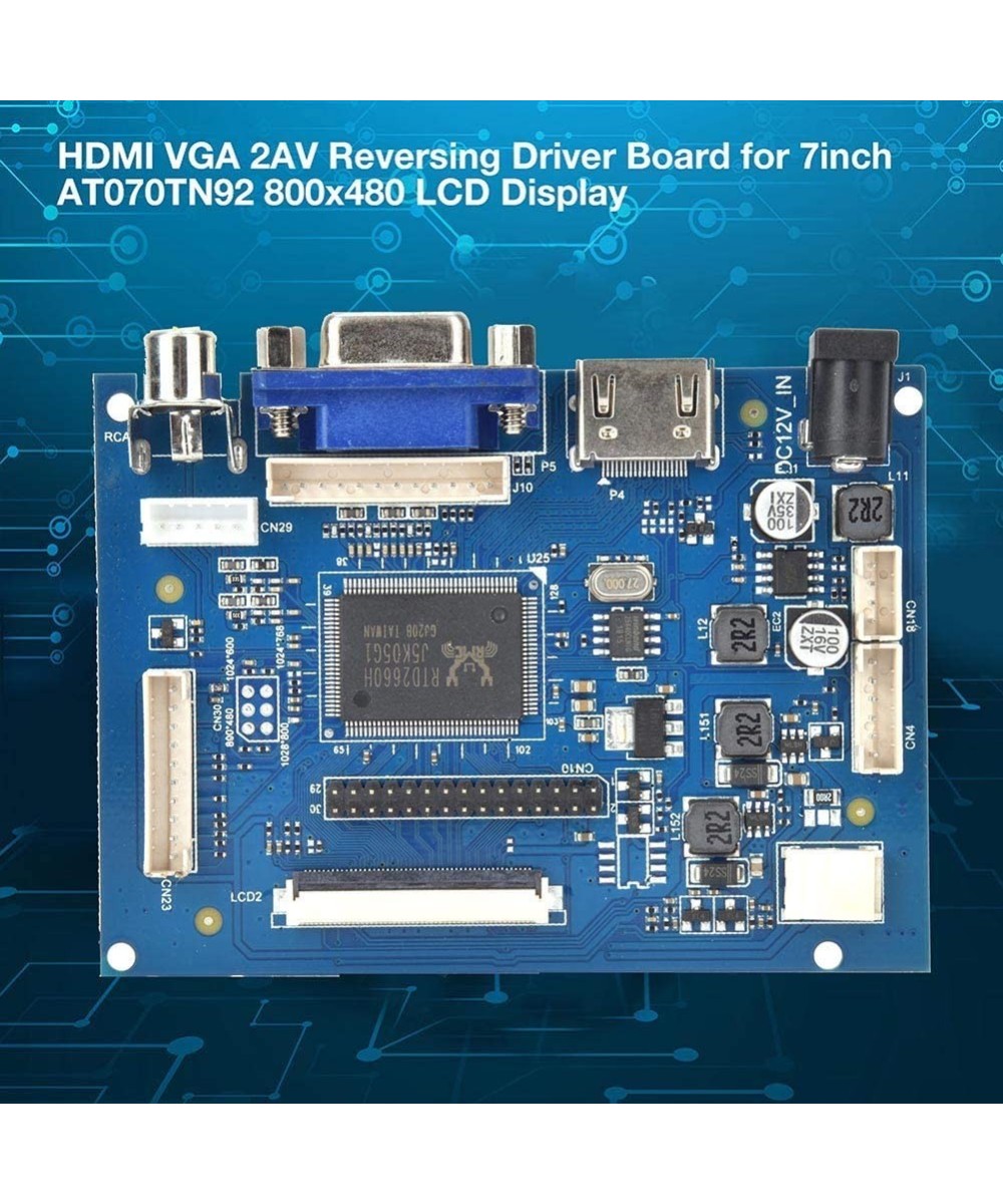 Placa Controladora de Pantalla LCD AT050TN43 de 5" RCA-VGA-HDMI