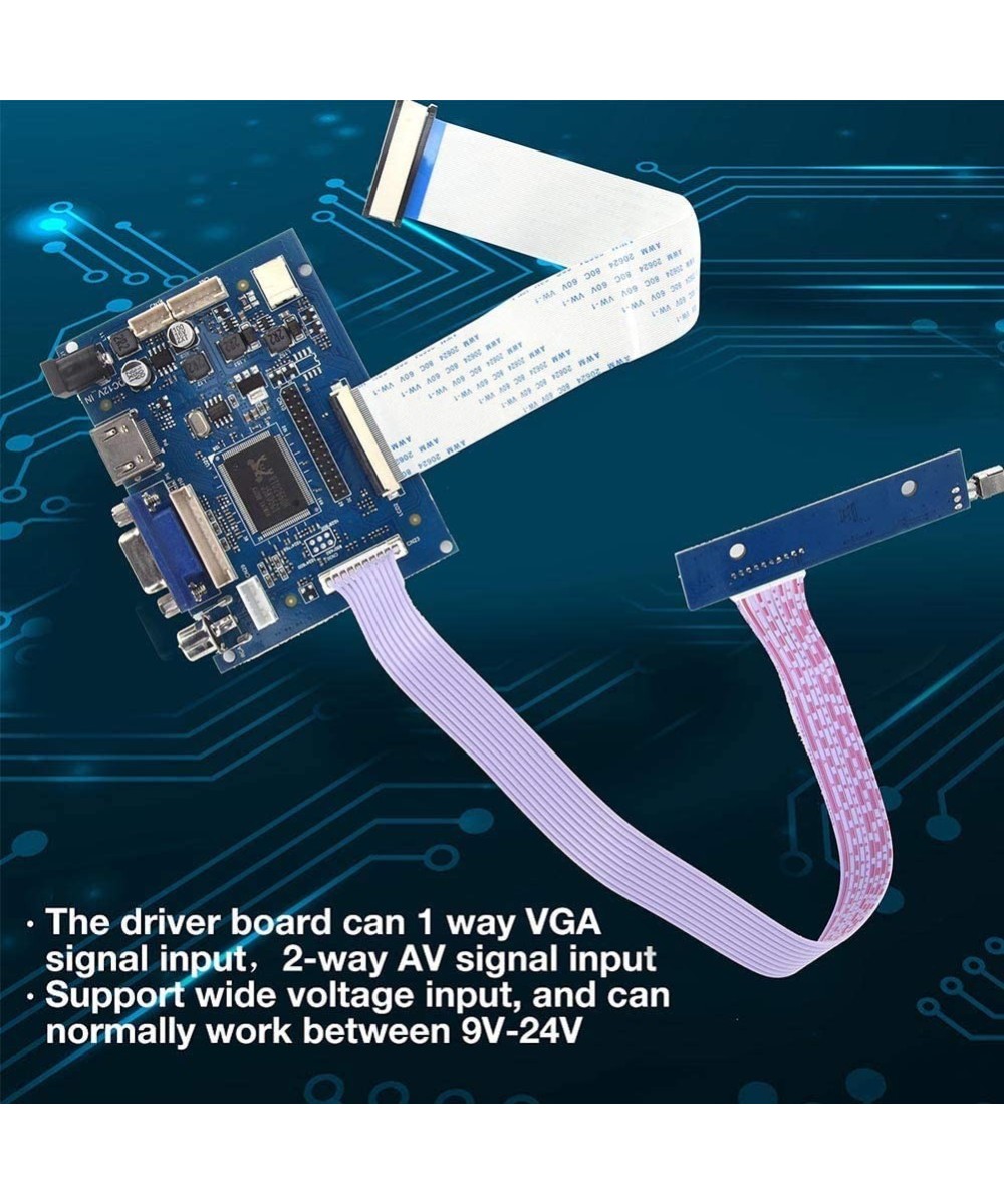 Placa Controladora de Pantalla LCD AT050TN43 de 5" RCA-VGA-HDMI
