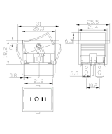 Interruptor KCD4 On/Off 250VAC 16A