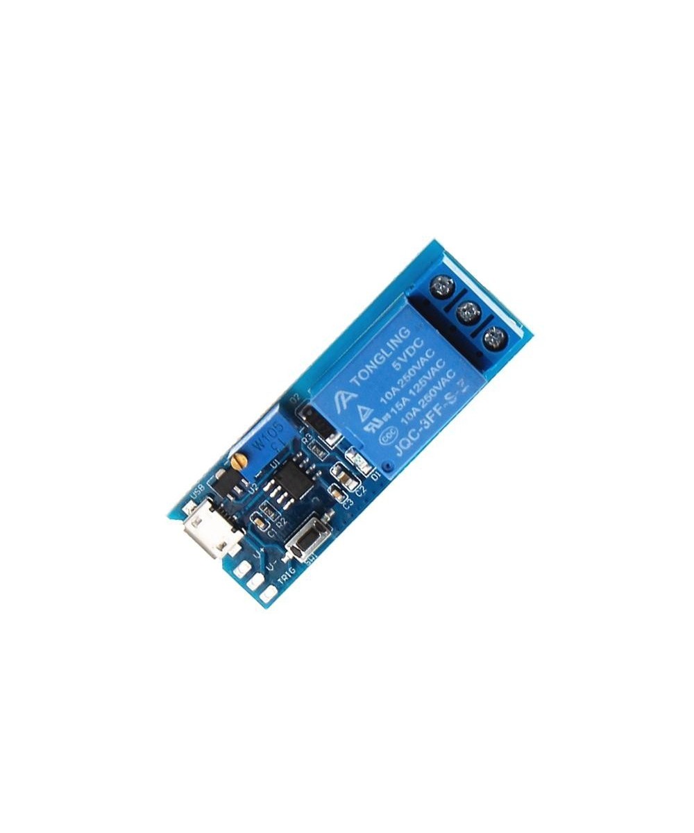 Modulo Temporizador de Rele Ajustable 5V-30V Micro USB