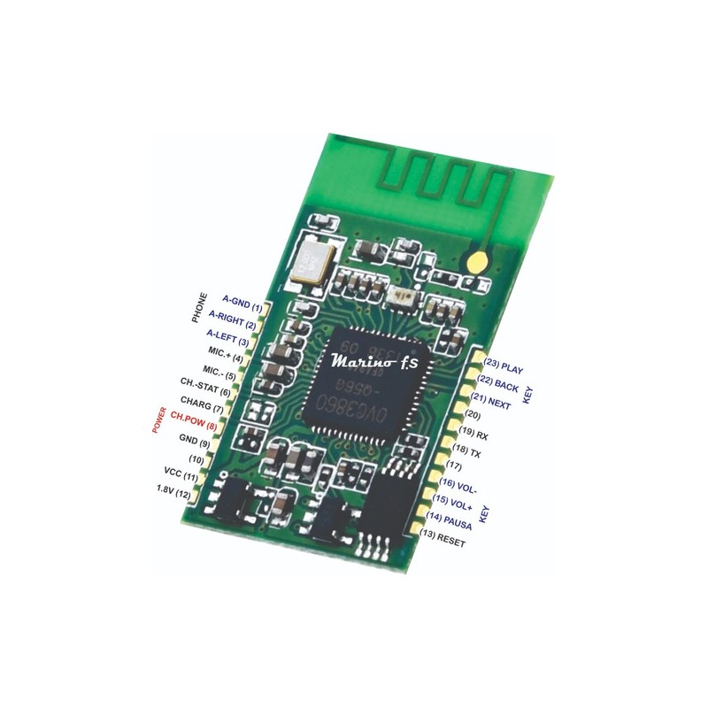 Modulo Bluetooth De Audio Stereo Xs3868 Más Shield