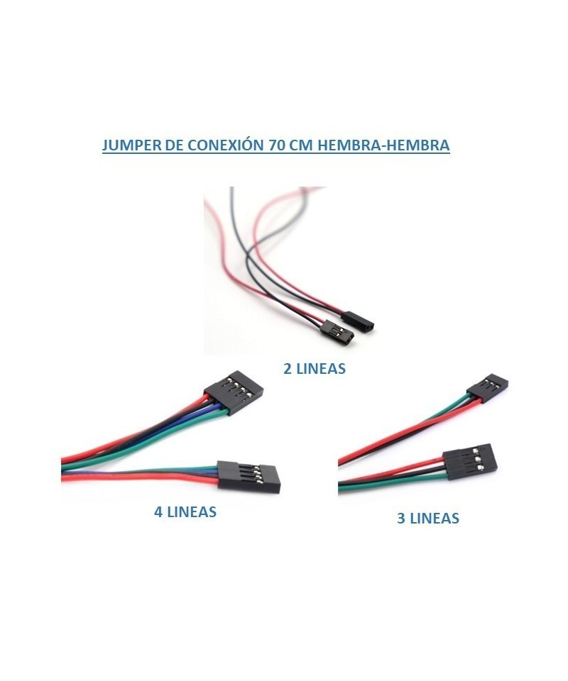 Jumper de Conexión 70 CM (2-3-4 Lineas)
